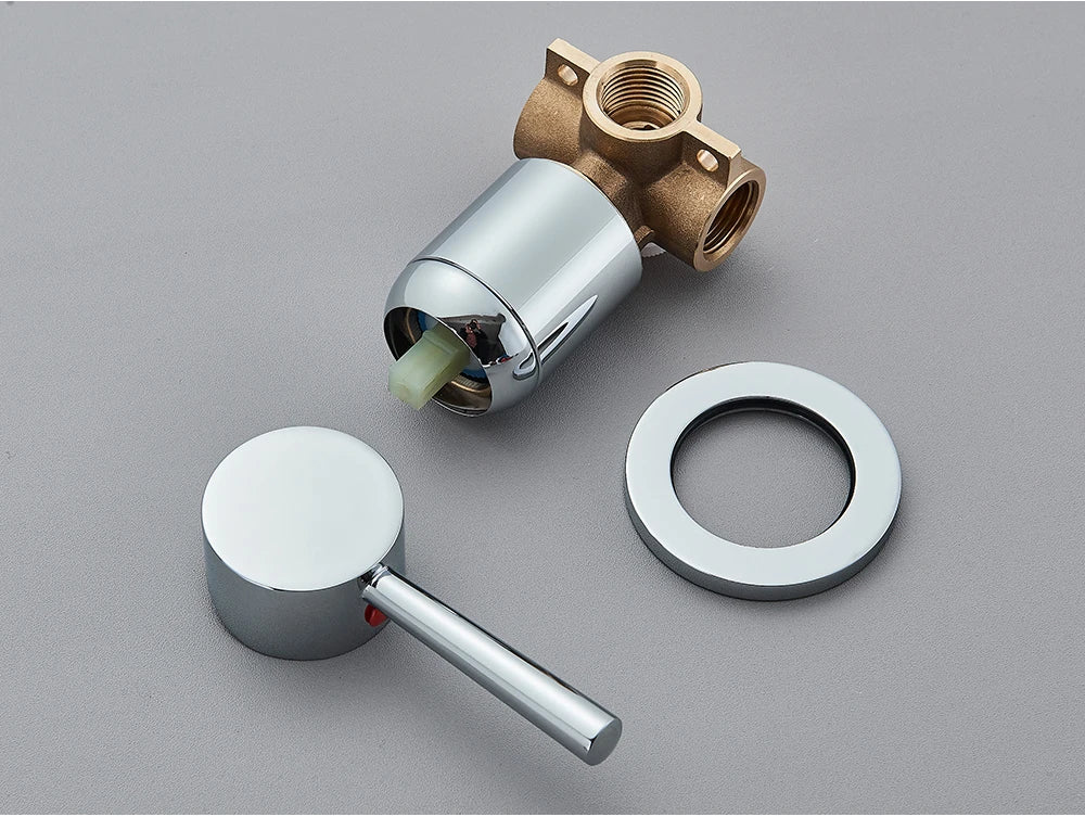 Concealed Shower Valve Brass Single-Handle Mixer & Diverter