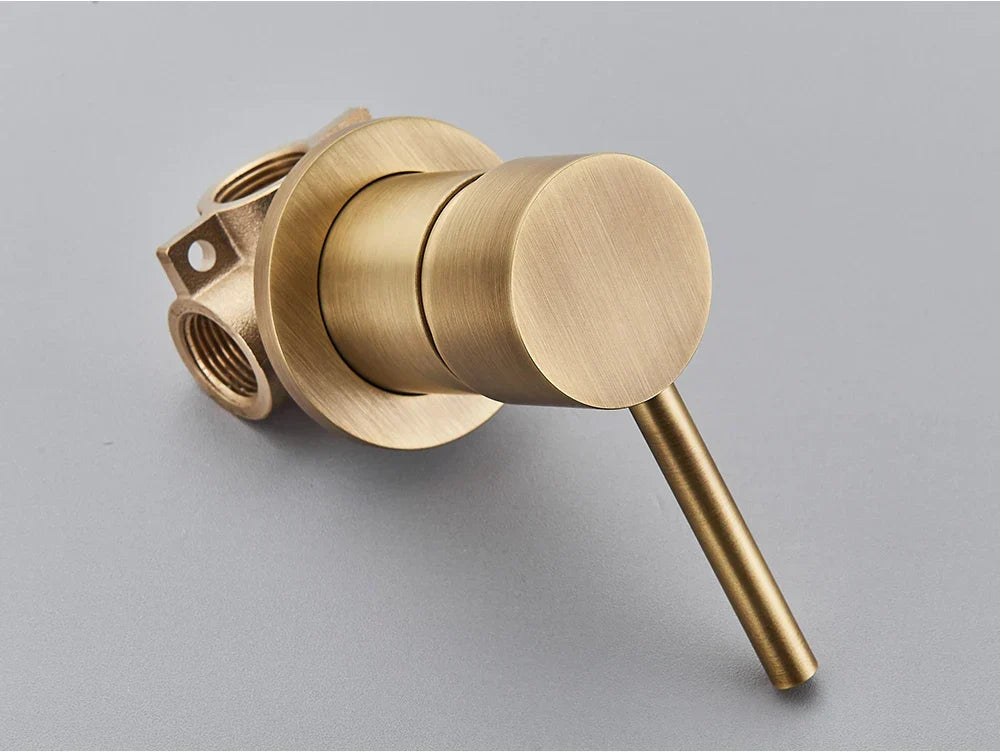 Concealed Shower Valve Brass Single-Handle Mixer & Diverter