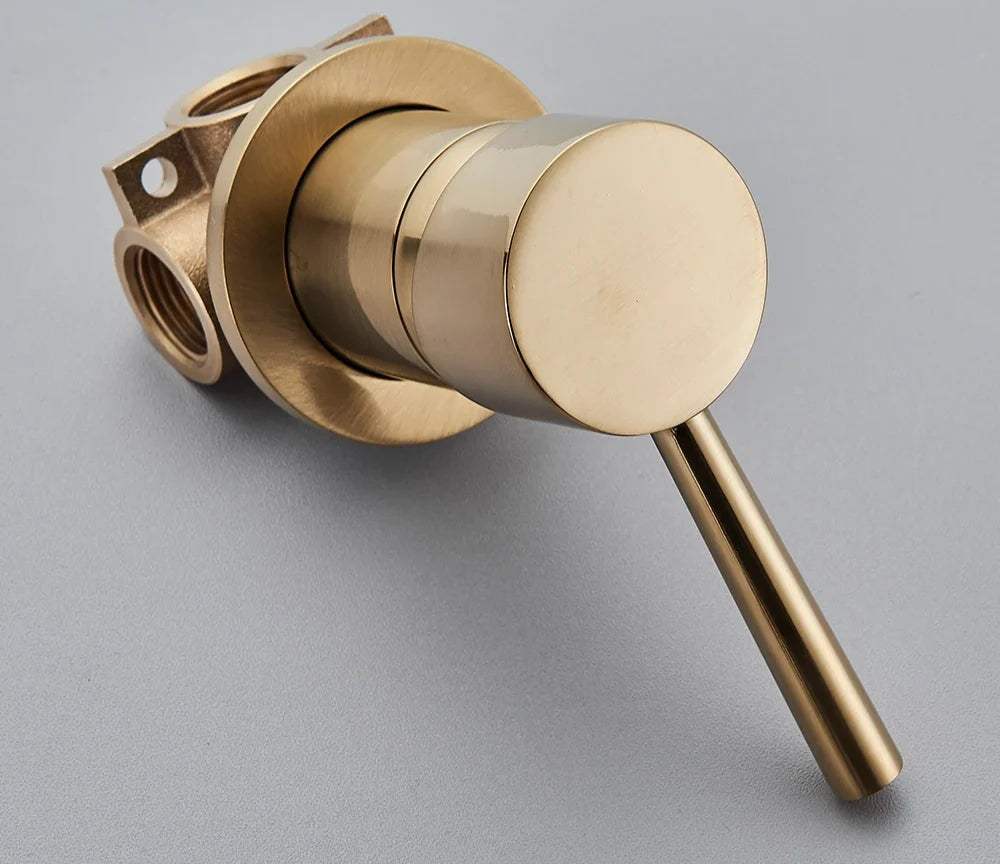 Concealed Shower Valve Brass Single-Handle Mixer & Diverter