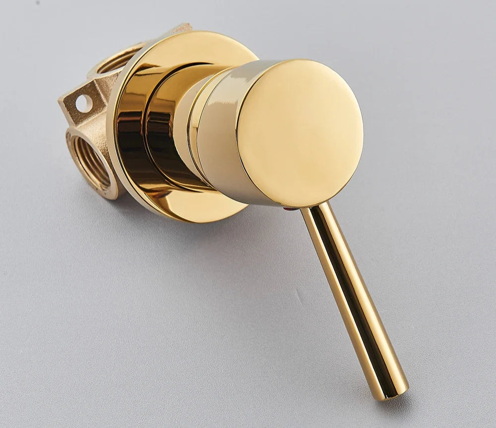Concealed Shower Valve Brass Single-Handle Mixer & Diverter