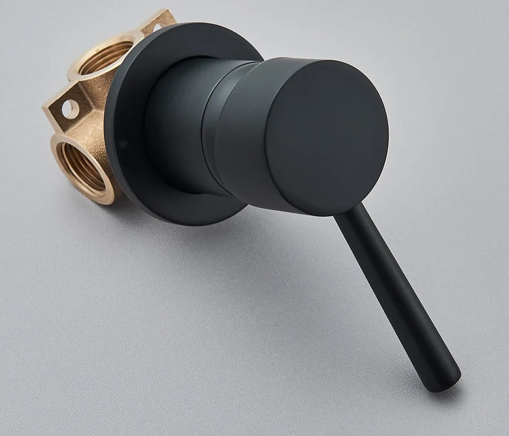 Concealed Shower Valve Brass Single-Handle Mixer & Diverter