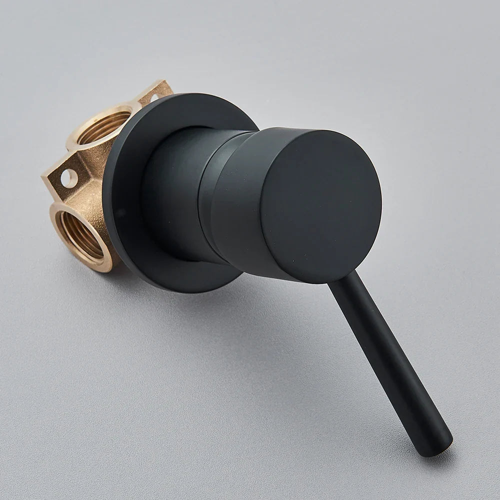 Concealed Shower Valve Brass Single-Handle Mixer & Diverter
