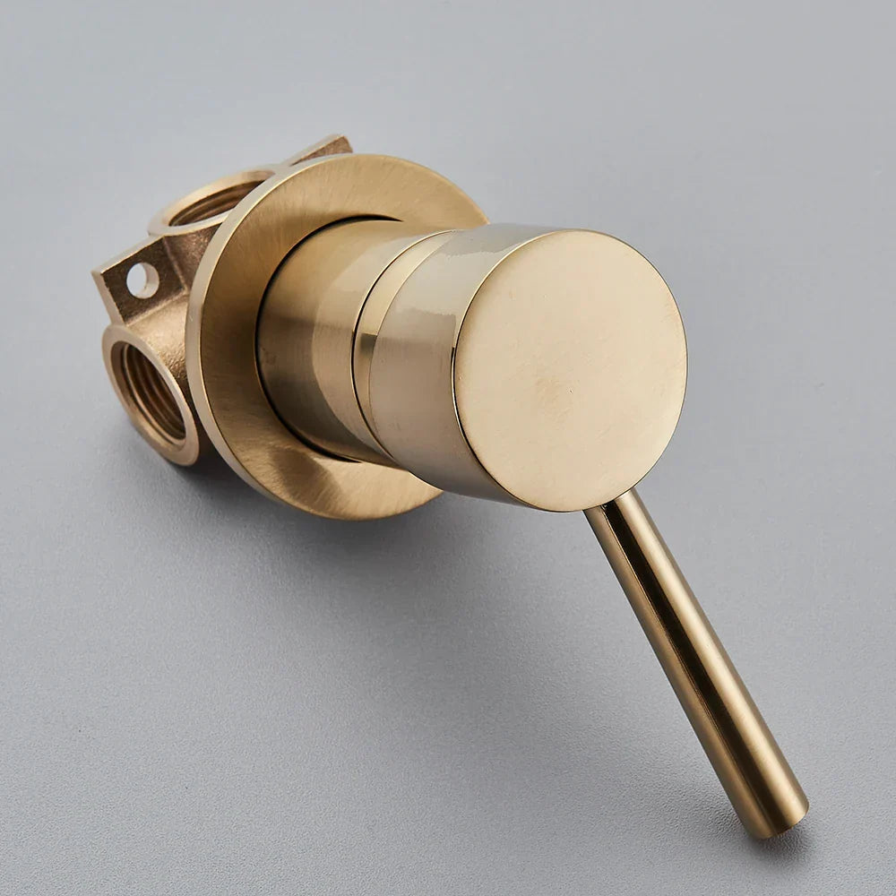 Concealed Shower Valve Brass Single-Handle Mixer & Diverter