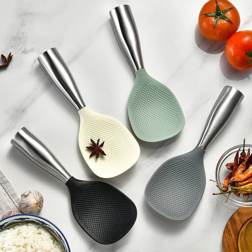 Cooking Spoon Food-Grade Silicone Nonstick & Heat-Resistant Handle
