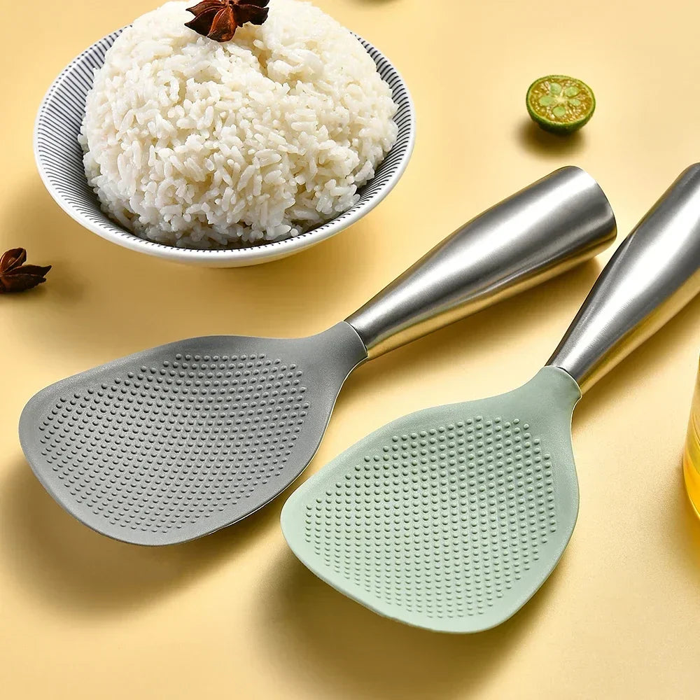 Cooking Spoon Food-Grade Silicone Nonstick & Heat-Resistant Handle