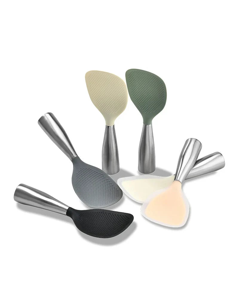 Cooking Spoon Food-Grade Silicone Nonstick & Heat-Resistant Handle