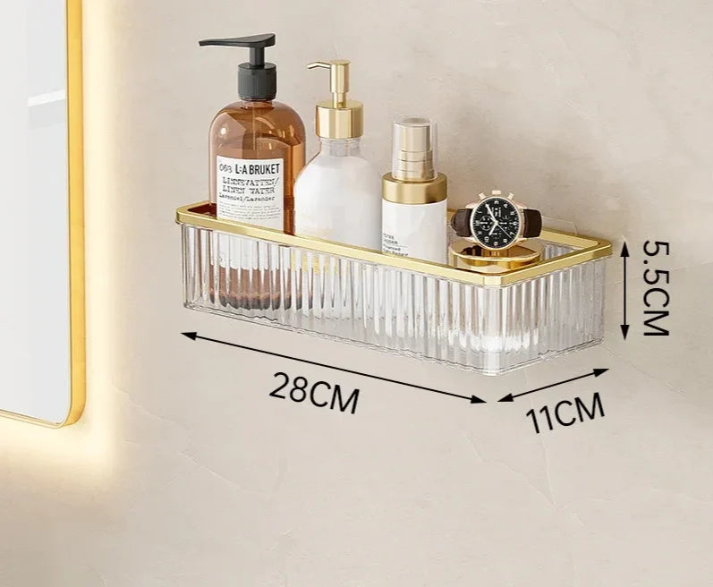 Corner Shelf Acrylic Drill-Free Wall-Mounted