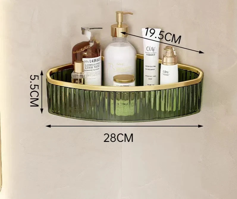 Corner Shelf Acrylic Drill-Free Wall-Mounted
