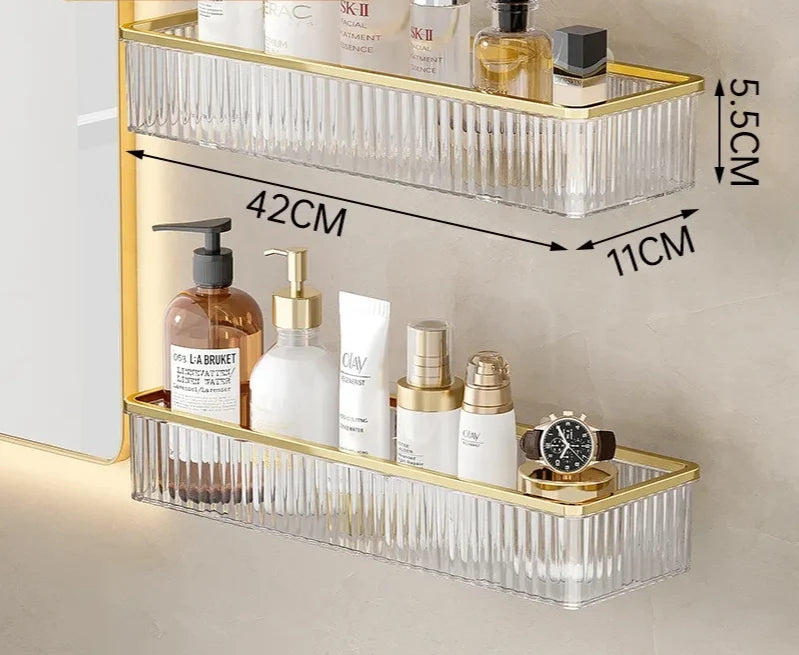 Corner Shelf Acrylic Drill-Free Wall-Mounted