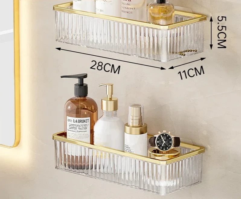 Corner Shelf Acrylic Drill-Free Wall-Mounted