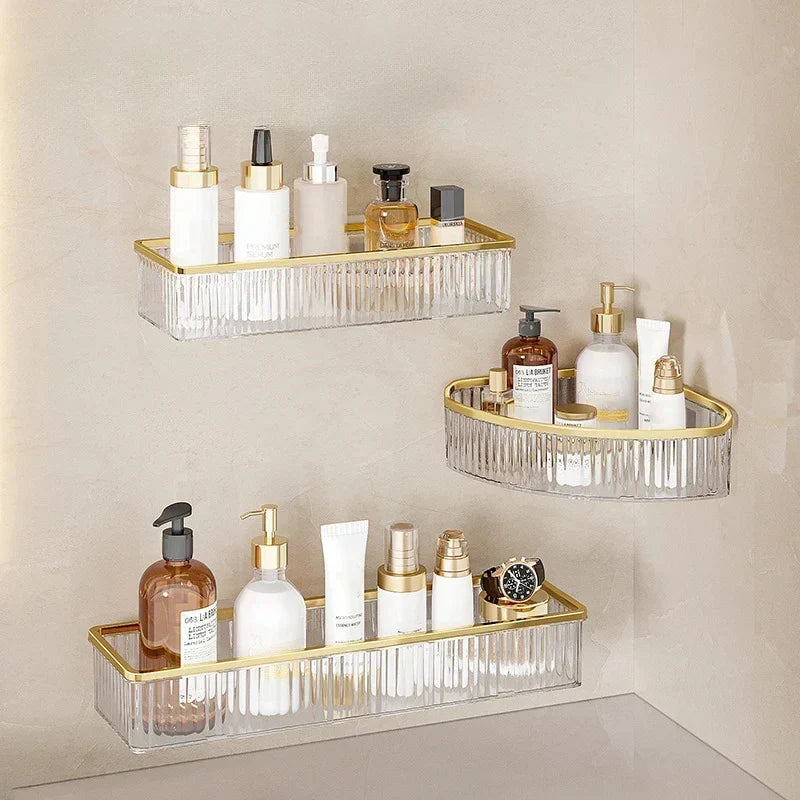 Corner Shelf Acrylic Drill-Free Wall-Mounted