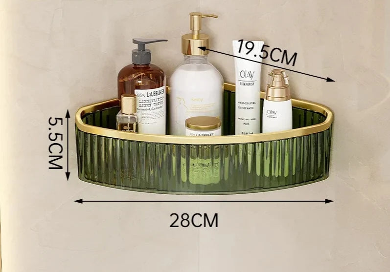Corner Shelf Acrylic Drill-Free Wall-Mounted
