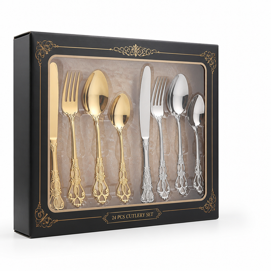Cutlery Set Stainless Steel Dishwasher-Safe Ergonomic