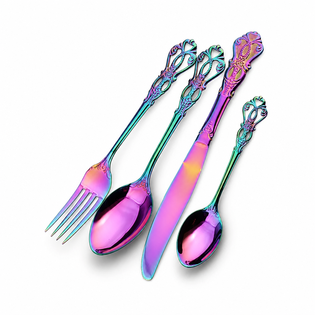 Cutlery Set Stainless Steel Dishwasher-Safe Ergonomic