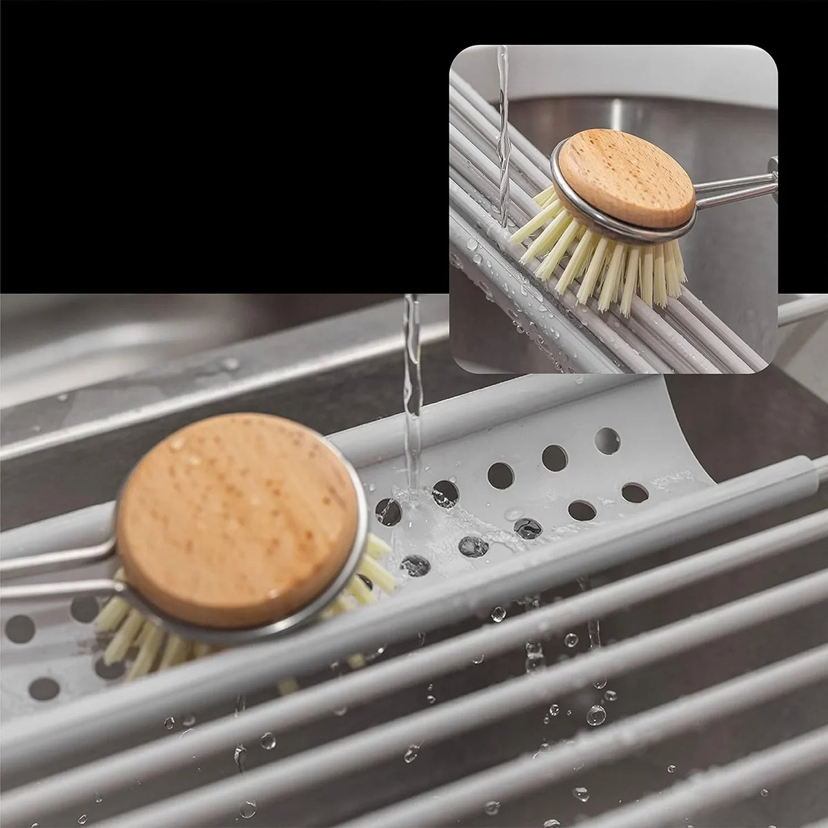 Dish Drying Rack Foldable 304 Stainless Steel