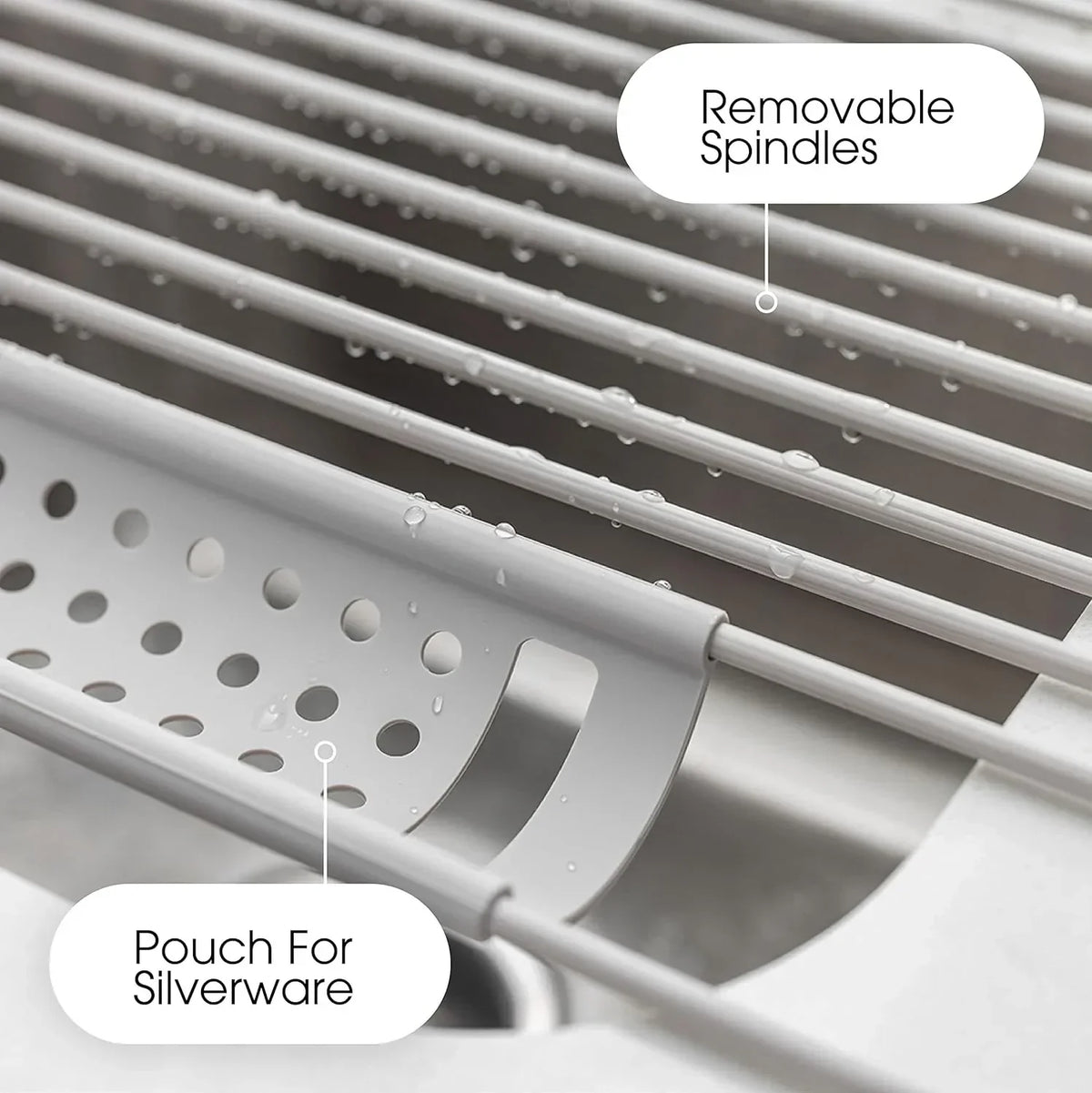 Dish Drying Rack Foldable 304 Stainless Steel