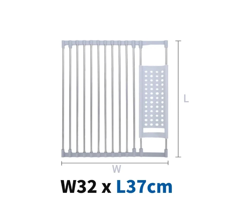 Dish Drying Rack Foldable 304 Stainless Steel
