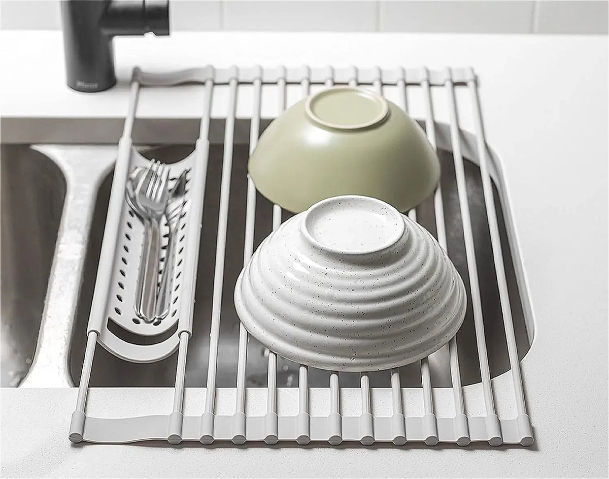 Dish Drying Rack Foldable 304 Stainless Steel