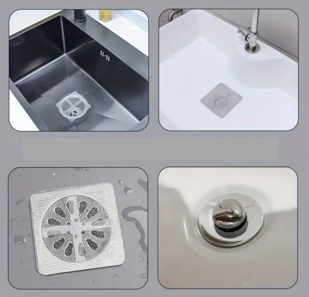 Drain Hair Catcher Disposable Self-Adhesive Fine Mesh