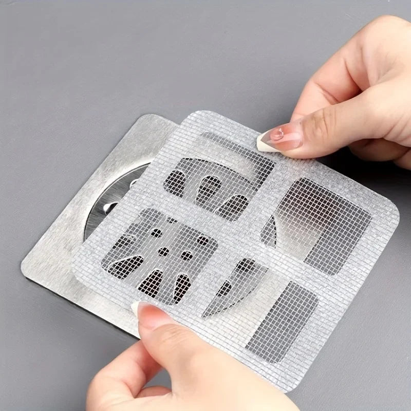 Drain Hair Catcher Disposable Self-Adhesive Fine Mesh