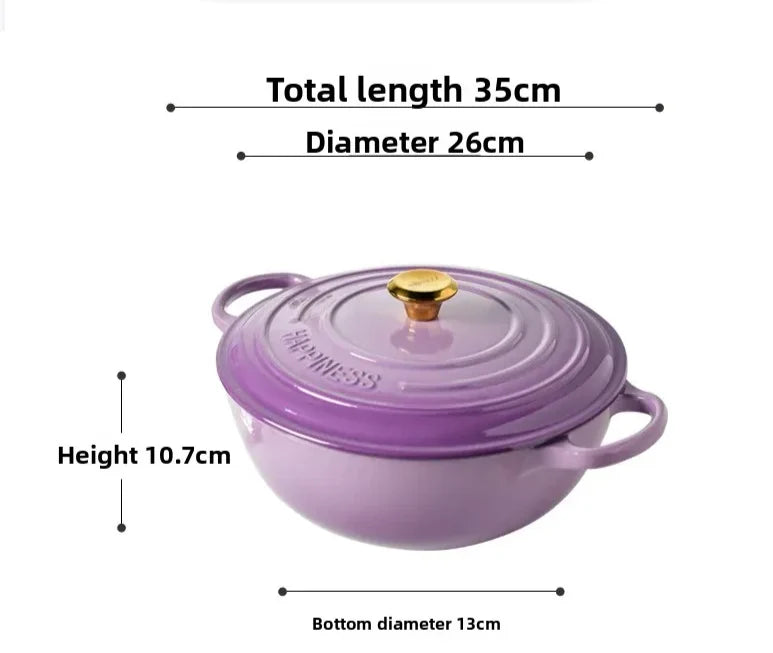 Dutch Oven Enameled Cast Iron 5-Quart