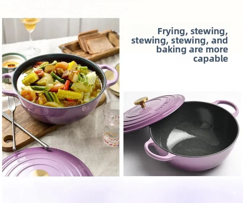 Dutch Oven Enameled Cast Iron 5-Quart