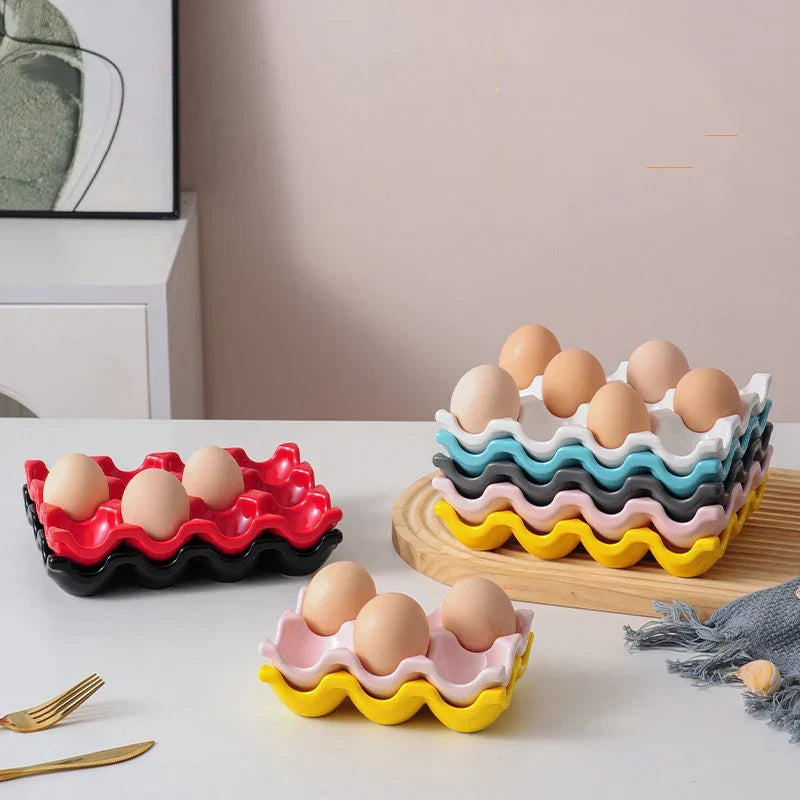 Egg Holder Ceramic 6 Or 12 Eggs