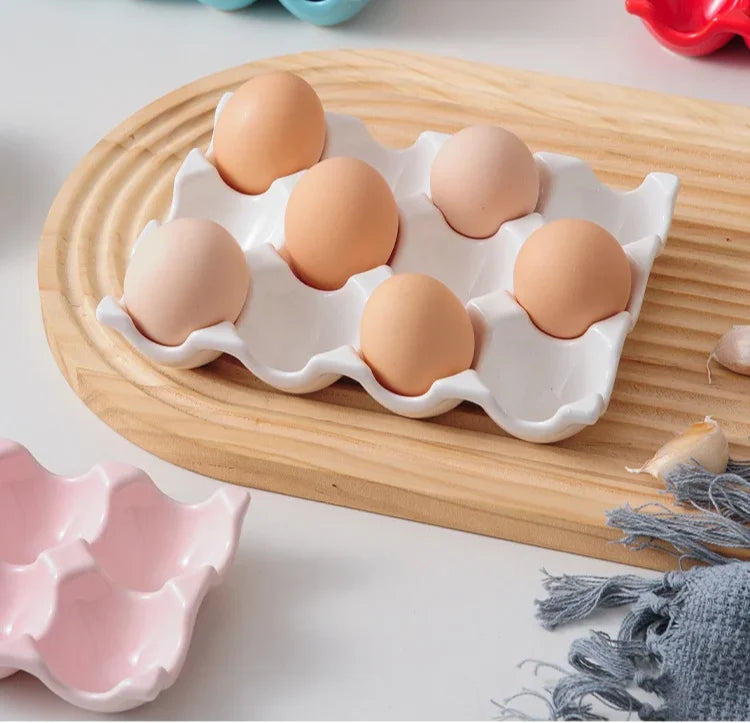 Egg Holder Ceramic 6 Or 12 Eggs