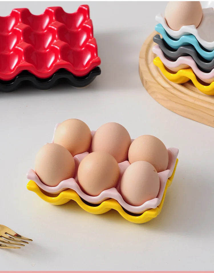 Egg Holder Ceramic 6 Or 12 Eggs