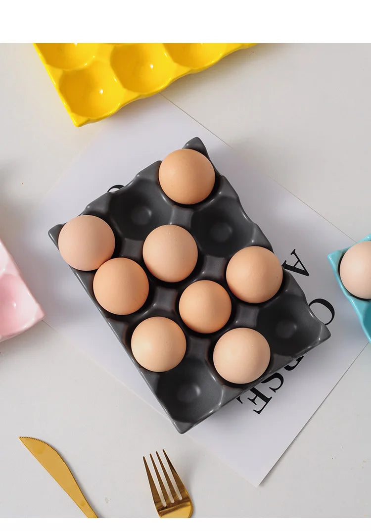 Egg Holder Ceramic 6 Or 12 Eggs