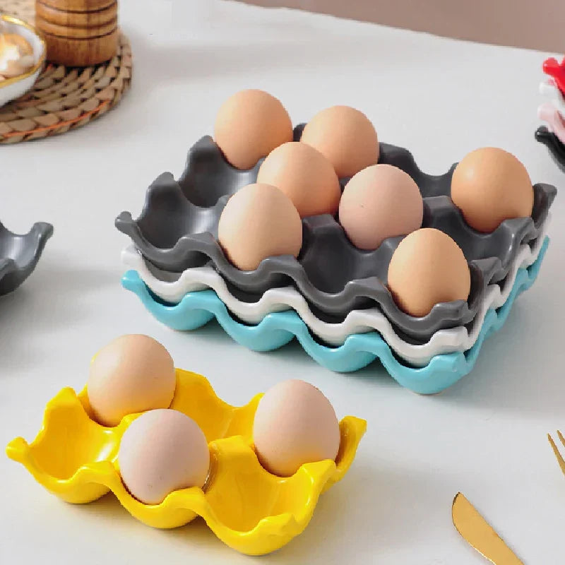 Egg Holder Ceramic 6 Or 12 Eggs