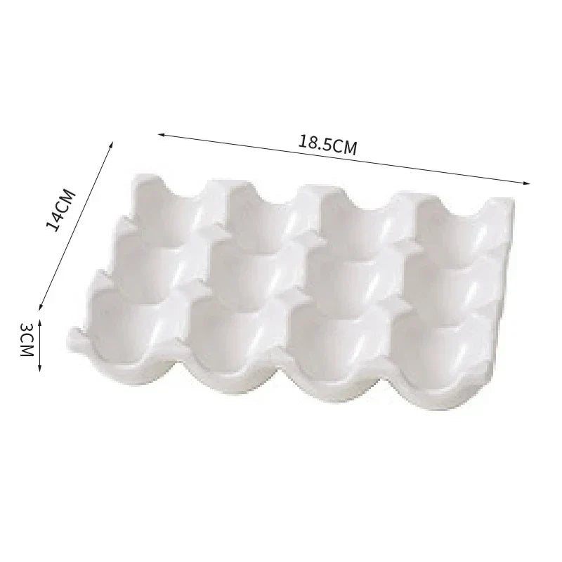 Egg Holder Ceramic 6 Or 12 Eggs