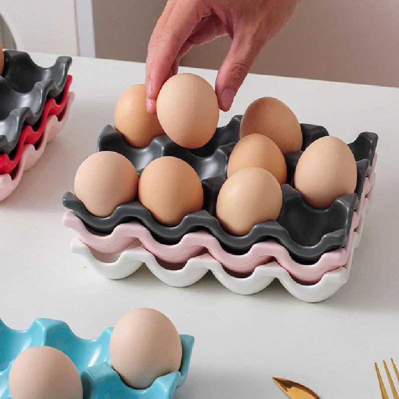Egg Holder Ceramic 6 Or 12 Eggs
