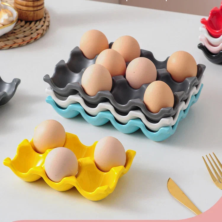 Egg Holder Ceramic 6 Or 12 Eggs