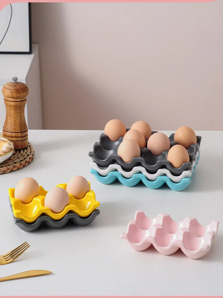 Egg Holder Ceramic 6 Or 12 Eggs