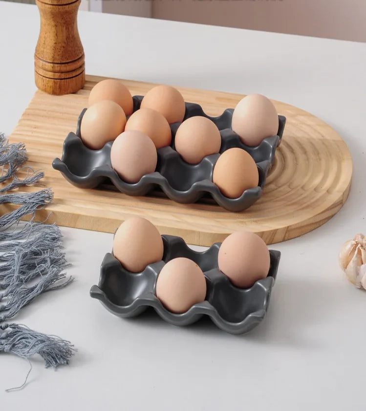 Egg Holder Ceramic 6 Or 12 Eggs