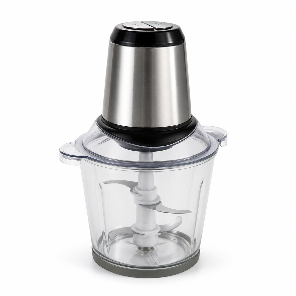 Electric Food Chopper With Stainless Steel Blades
