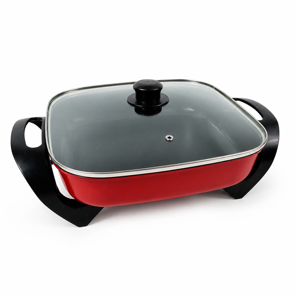Electric Grill & Hot Pot Adjustable Temperature & Overheat Protection