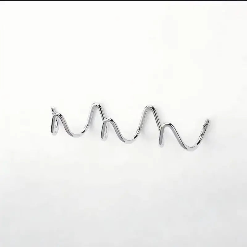 Entryway Wall Hook Rack Metal 3-Hook Space-Saving