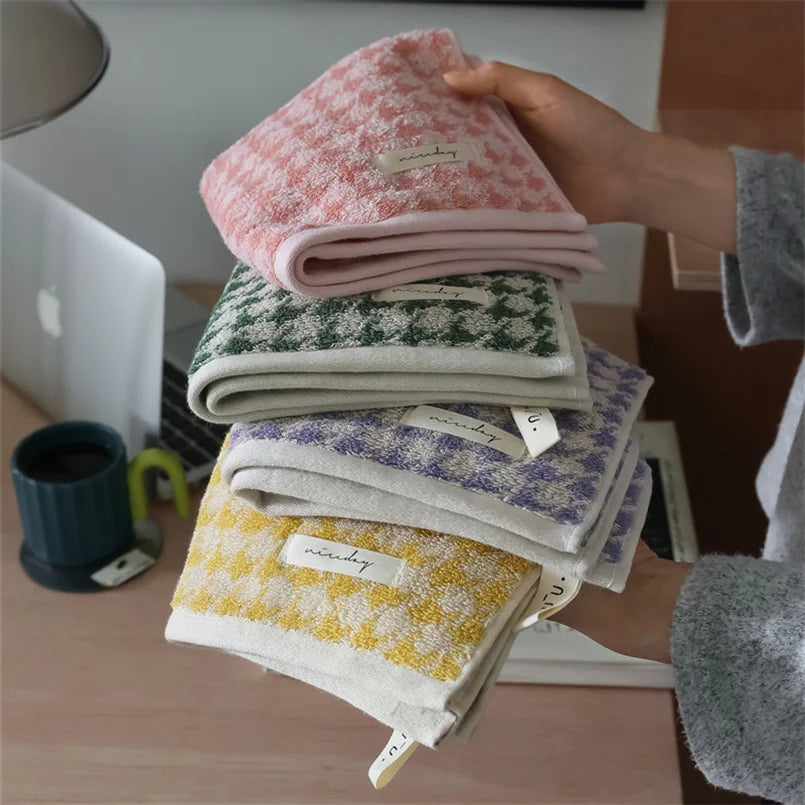 Face Towel 100% Combed Cotton Jacquard Soft & Absorbent