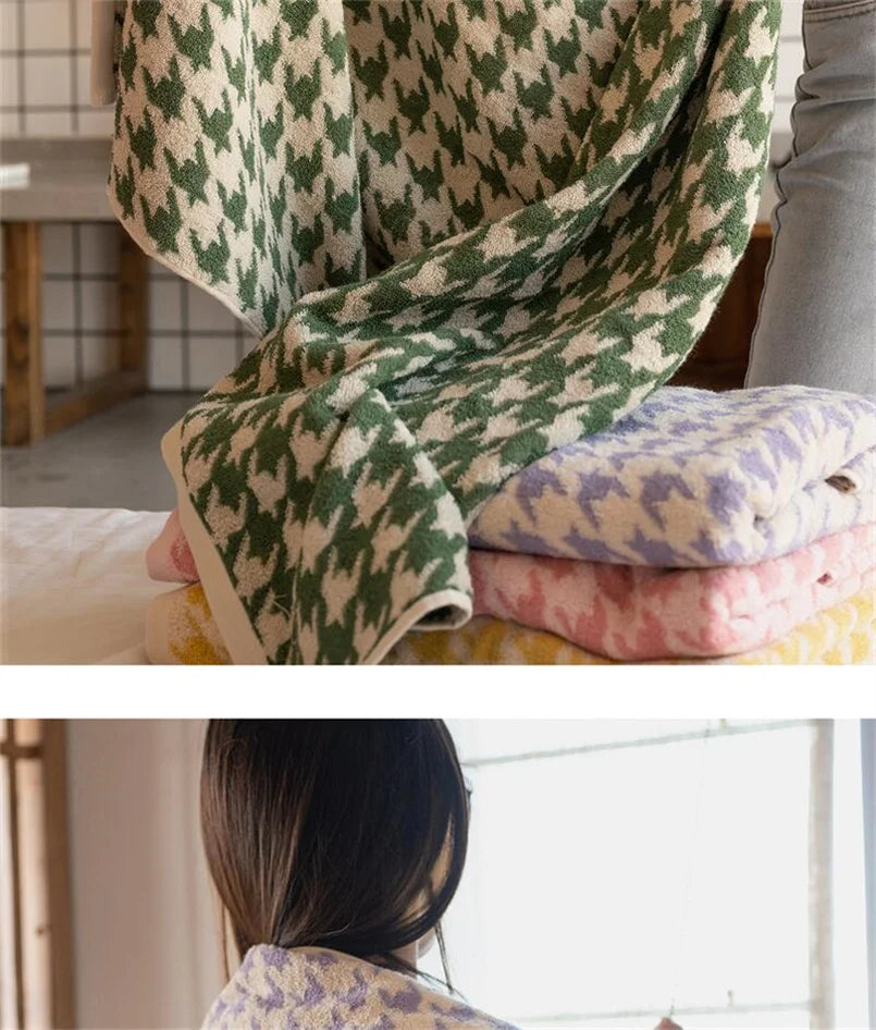 Face Towel 100% Combed Cotton Jacquard Soft & Absorbent