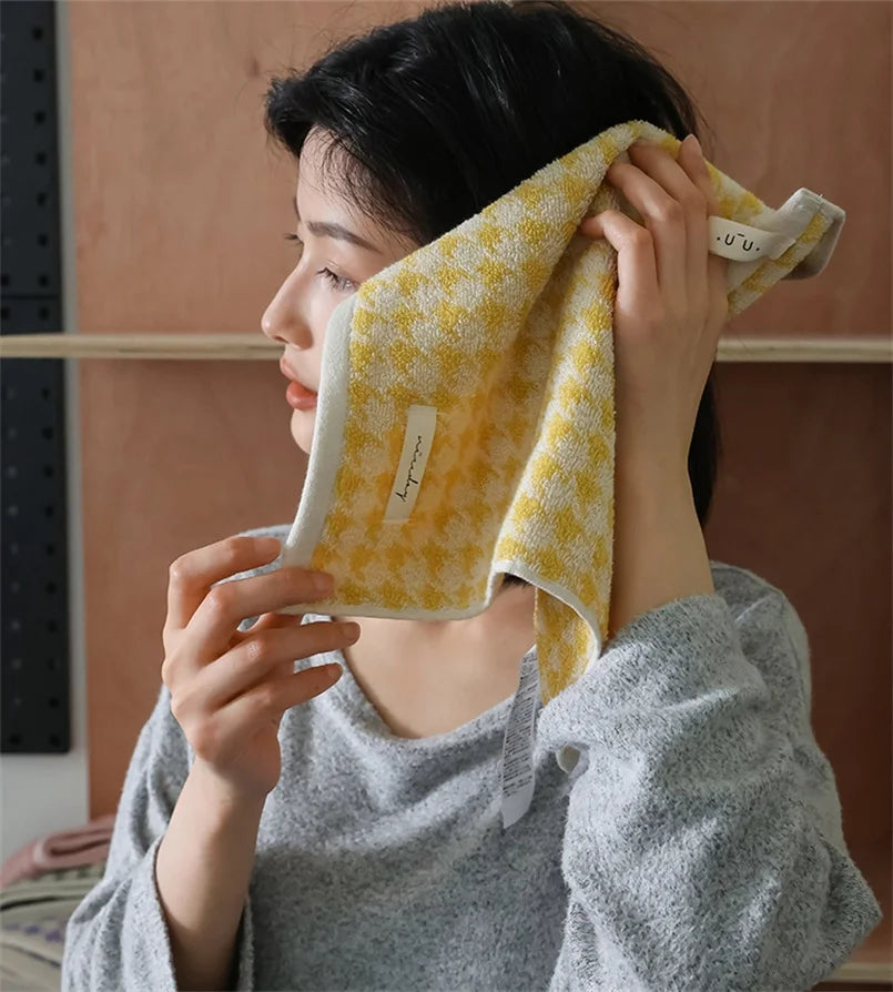 Face Towel 100% Combed Cotton Jacquard Soft & Absorbent