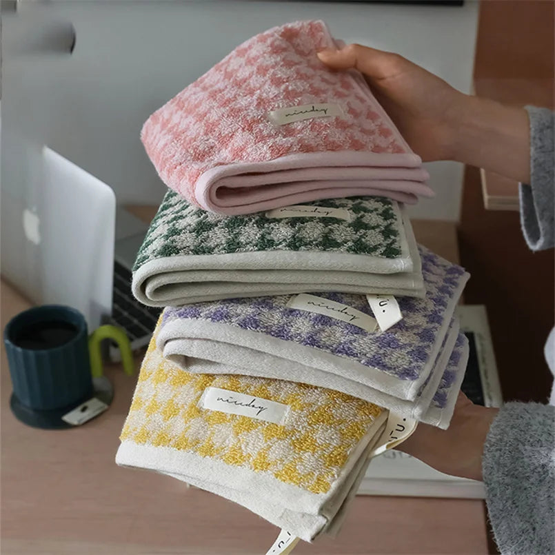 Face Towel 100% Combed Cotton Jacquard Soft & Absorbent