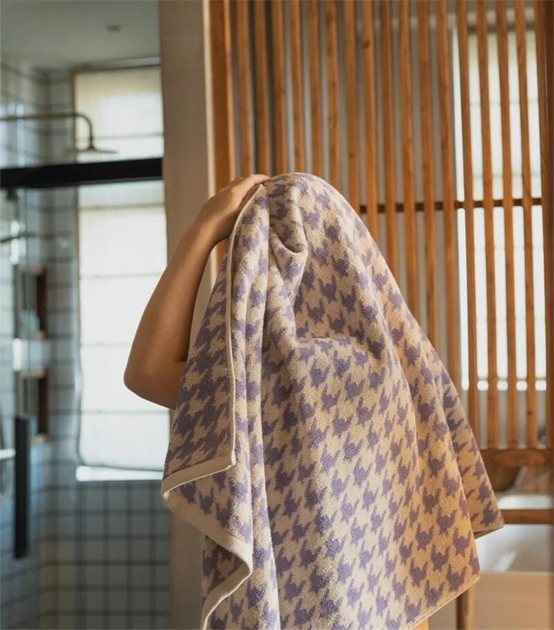 Face Towel 100% Combed Cotton Jacquard Soft & Absorbent