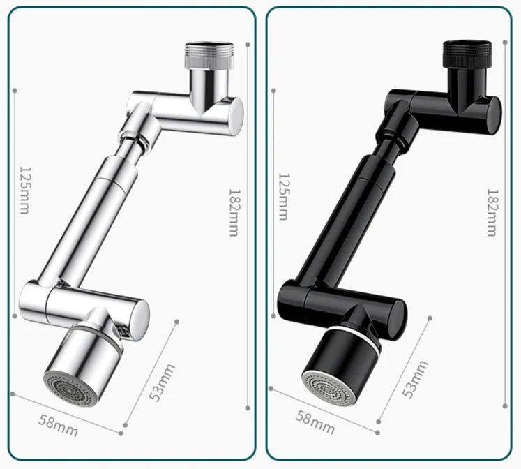 Faucet Attachment Brass Rotating & Extendable Aerator