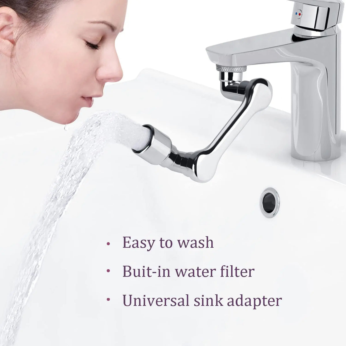Faucet Extender 1080° Rotation Dual Spray Universal Fit