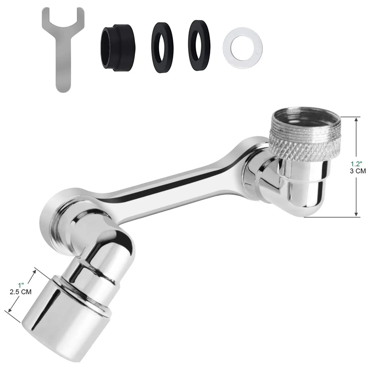 Faucet Extender 1080° Rotation Dual Spray Universal Fit