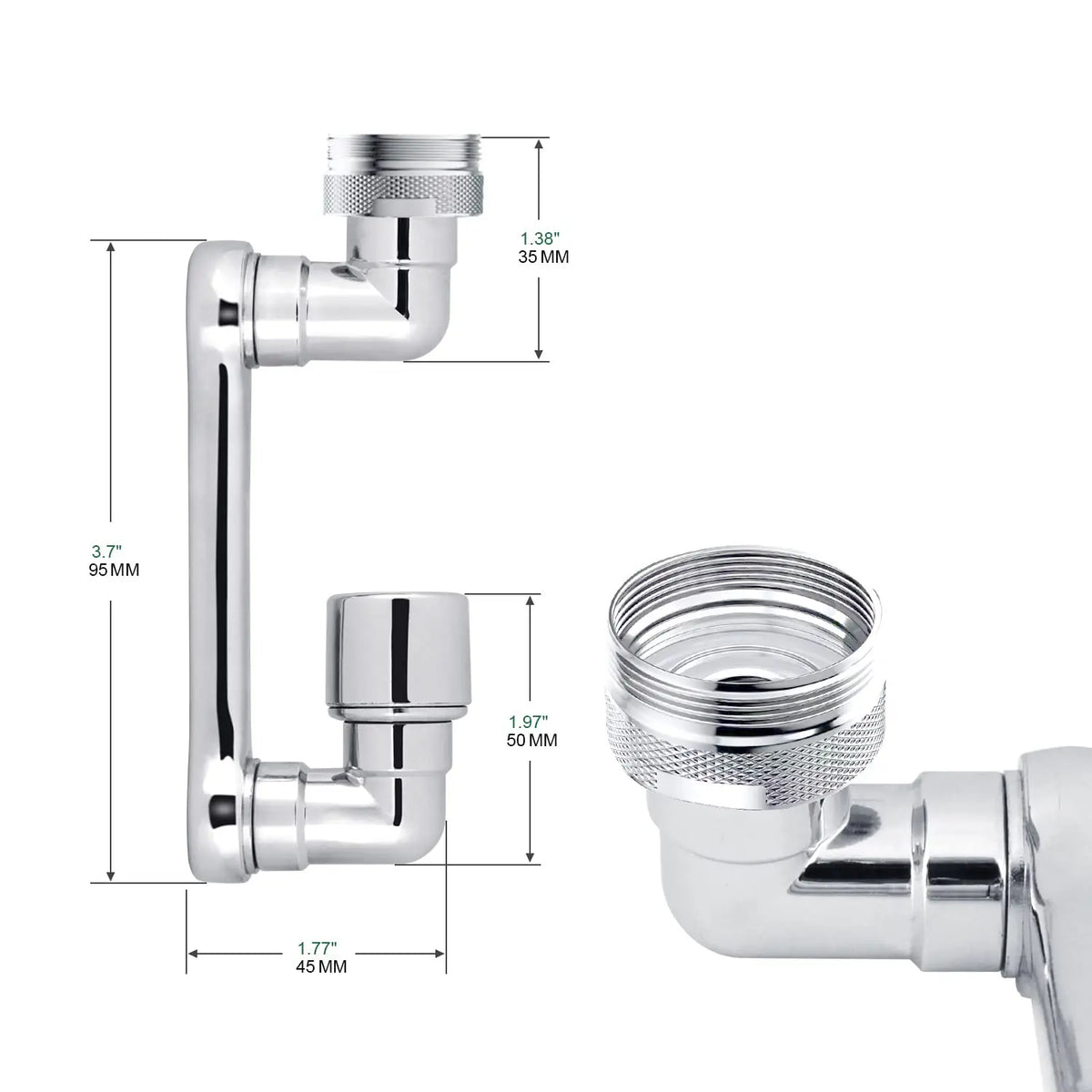 Faucet Extender 1080° Rotation Dual Spray Universal Fit