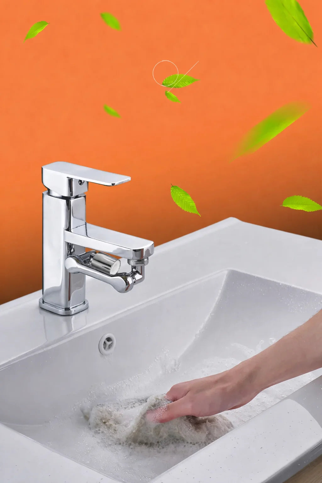 Faucet Extender 1080° Swivel Water-Saving Tool-Free Installation