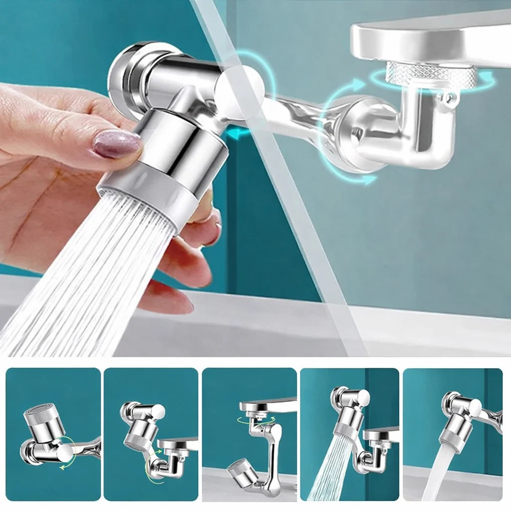 Faucet Extender 1080° Swivel Water-Saving Tool-Free Installation